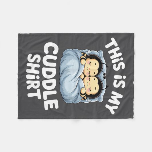 Couverture Polaire Cute Sleeng Bee This Is My Cuddle  (Devant (Horizontal))