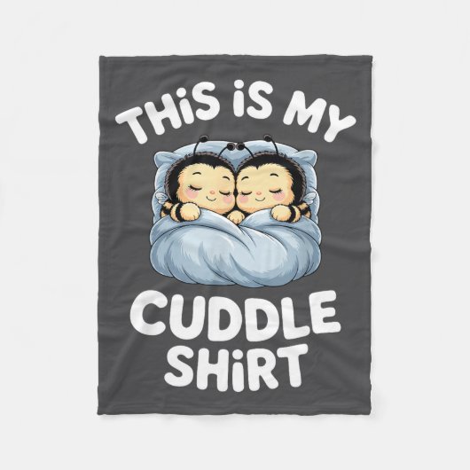 Couverture Polaire Cute Sleeng Bee This Is My Cuddle (Devant)