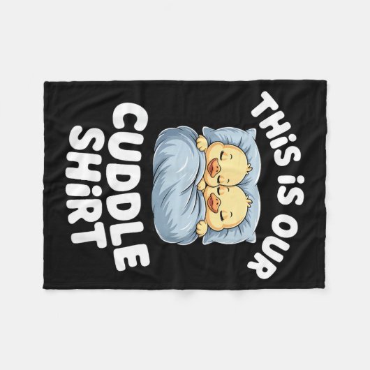 Couverture Polaire Cute Sleeng Ducks This Is Our Cuddle  (Devant (Horizontal))
