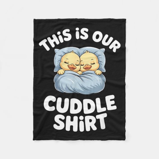 Couverture Polaire Cute Sleeng Ducks This Is Our Cuddle (Devant)
