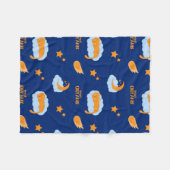 Couverture Polaire Cute sleeping cat on a cloud, sweet dreams (Devant (Horizontal))