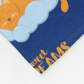 Couverture Polaire Cute sleeping cat on a cloud, sweet dreams (Coin)