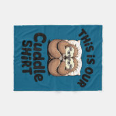 Couverture Polaire Cute Sloth Couple This Is Our Cuddle  (Devant (Horizontal))