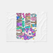 Couverture Polaire Cute Smart And A Little Bit Dramatic Funny Unicorn (Devant (Horizontal))