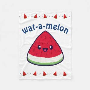 Couverture Polaire Cute Smiling Kawaii Watermelon