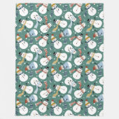 Couverture Polaire Cute Snowmen (Devant)