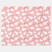 Couverture Polaire Cute Snowmen Blanche polaire (Devant (Horizontal))