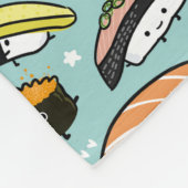 Couverture Polaire Cute Sushi Modelé| Personnage de Kawaii Sushi (Coin)