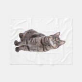 Couverture Polaire Cute tabby Chat (Devant (Horizontal))