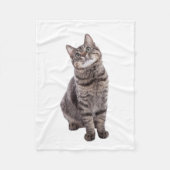 Couverture Polaire Cute tabby Chat (Devant)