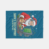 Couverture Polaire Cute Tech Support Rebooting s Computer Santa Santa (Devant (Horizontal))