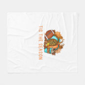 Couverture Polaire Cute Tis The Season Pumpkin Spice Latte Fall Footb (Devant (Horizontal))