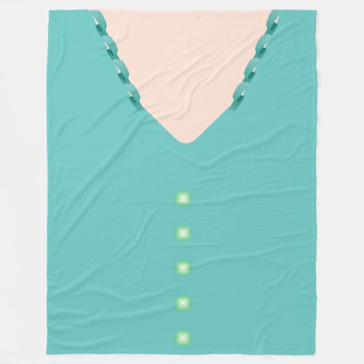 Couverture Polaire Cute Turquoise 🎀 Ball Gown Blouse (Devant)