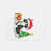 Couverture Polaire Cute Tuxedo Cat Santa Christmas Tree Lights Xmas T (Devant (Horizontal))