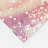 Couverture Polaire Cute unicorn rose Parties scintillant arc-en-ciel  (Coin)