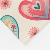 Couverture Polaire Cute Valentine Motif de coeur (Coin)