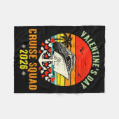 Couverture Polaire Cute Valentines Day Cruise 2026 Matching Cruise Fo (Devant (Horizontal))