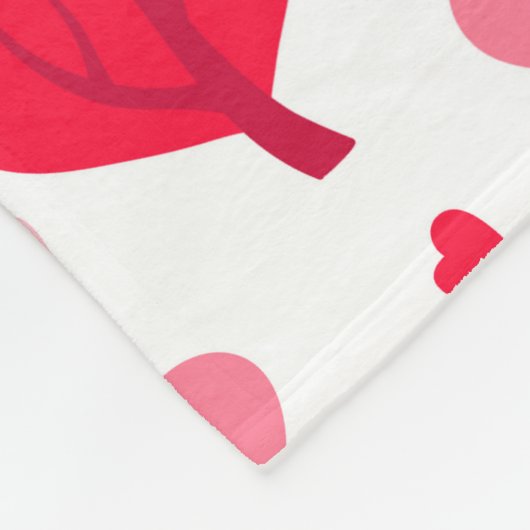 Couverture Polaire Cute Valentines l'arbre forme le coeur motif (Coin)