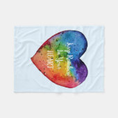 Couverture Polaire Cute Watercolor Rainbow (Devant (Horizontal))