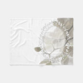 Couverture Polaire Cute white orchids (Devant (Horizontal))