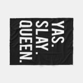 Couverture Polaire Cute Yas Slay Queen Quote Girls  (Devant (Horizontal))