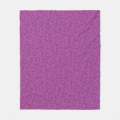 Couverture Polaire cute yoga pet cat pattern purple background (Devant)