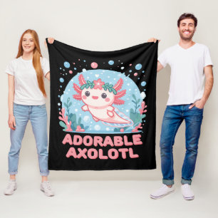 Couverture Polaire Cuteness aquatique adorable axolotl