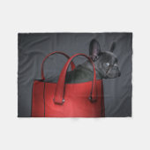 Couverture Polaire Cutest Baby Animals | French Bulldog Red Hand Bag (Devant (Horizontal))