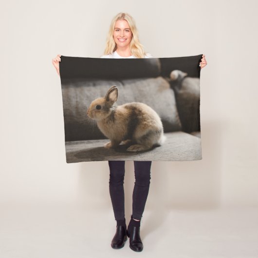 Couverture Polaire Cutest Baby Animals | Netherland Dwarf Rabbit (En situation)
