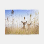 Couverture Polaire Cutest Baby Animals | Two Young White Tailed Deer (Devant (Horizontal))