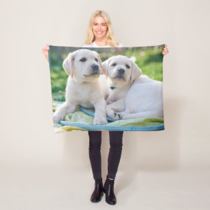 Couverture Polaire Cutest Baby Animals   Yellow Labrador Retrievers
