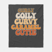 Couverture Polaire Cutie Caramel Curly Curly (Devant)
