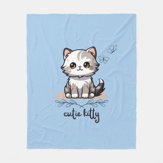 Couverture Polaire Cutie Kitty (Devant)