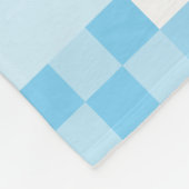 Couverture Polaire Cyan numérique Pixellit petits Carrés (Coin)