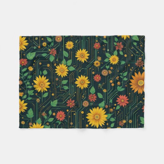 Couverture Polaire Cyber Bloom (Devant (Horizontal))