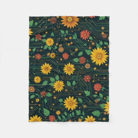 Couverture Polaire Cyber Bloom (Devant)