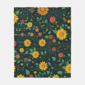 Couverture Polaire Cyber Bloom (Devant)