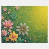 Couverture Polaire Cyber Chartreuse (Devant (Horizontal))