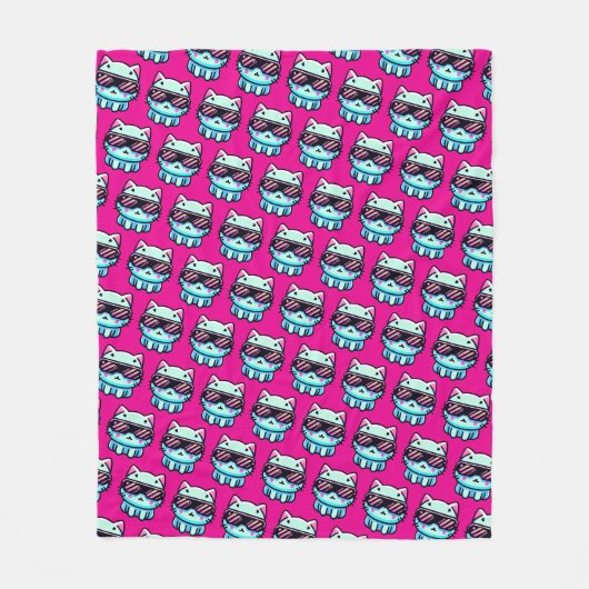 Couverture Polaire Cyber chat (Devant)