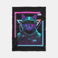 Cyberpunk Cat Kitty Punker Futuriste Cyber Punk