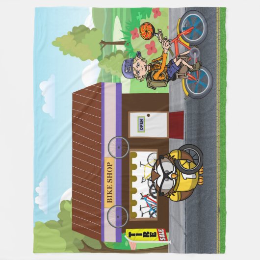 Couverture Polaire Cycles d'Hootin (Devant)