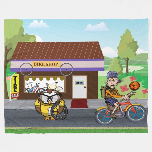 Couverture Polaire Cycles d'Hootin (Devant (Horizontal))