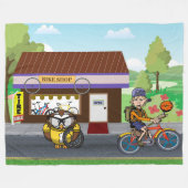Couverture Polaire Cycles qui hurlent (Devant (Horizontal))