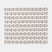 Couverture Polaire Cycopath Halloween fantôme sur un vélo orange (Devant (Horizontal))