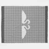 Couverture Polaire Cygnes et vagues (Devant (Horizontal))