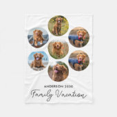 Couverture Polaire D 7 Photo Collage Family Vacation (Devant)