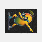 Couverture Polaire Dab Dance Mango Danser Danser Dabbing Fruit (Devant (Horizontal))