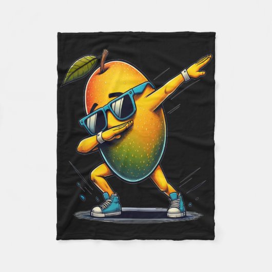 Couverture Polaire Dab Dance Mango Danser Danser Dabbing Fruit (Devant)