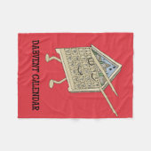 Couverture Polaire Dabbing Calendrier de l'Avent Drôle chrétien relig (Devant (Horizontal))