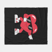 Couverture Polaire Dabbing Coeur drôle Cadeaux Valentines Jour (Devant (Horizontal))